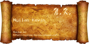 Nyilas Kevin névjegykártya